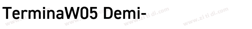 TerminaW05 Demi字体转换 TerminaW05 Demi字体转换